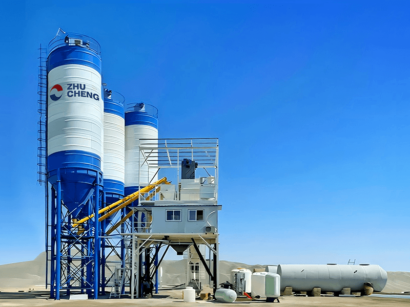 乌兹别克斯坦HZS180混凝土搅拌站